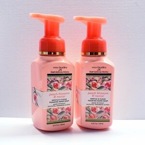 Bath & Body Works PEACH BLOSSOM & NECTAR Gentle & Clean Fpoaming Hand Soap(2pcs)